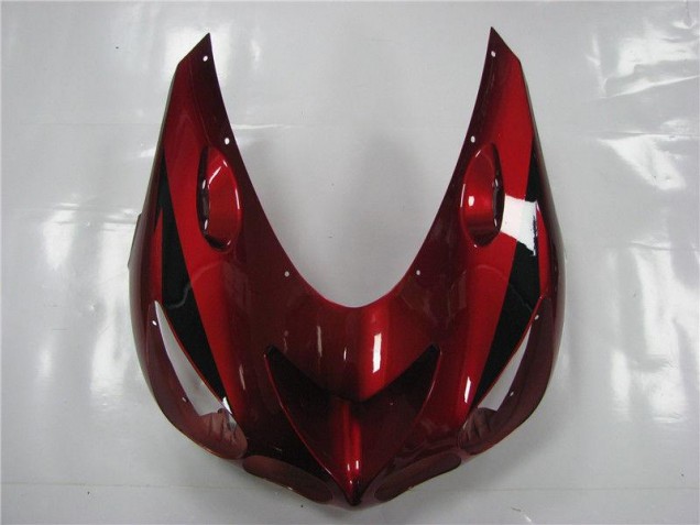 Rouge Noir Carénage Moto ZX14R ZZR 1400 2006-2011 Rouge Noir Carénage Moto ZX14R ZZR 1400 2006-2011