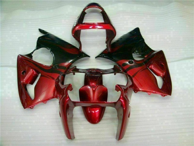 Rouge Noir Carénage Moto ZX6R 2000-2002