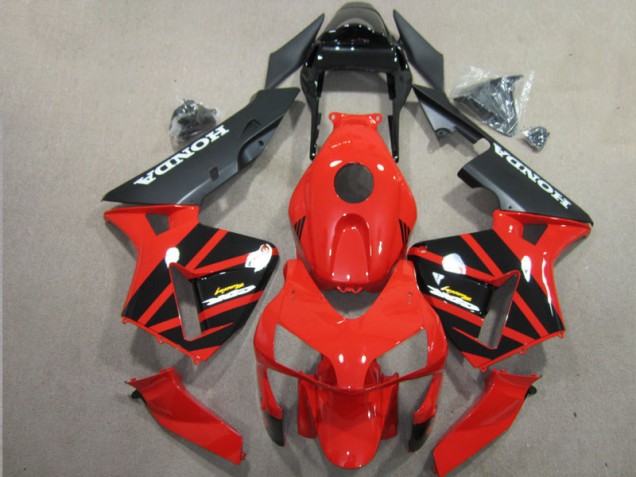 Rouge Noir Carénages Moto CBR 600 RR 2003-2004 Rouge Noir Carénages Moto CBR 600 RR 2003-2004