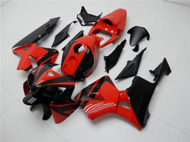 Rouge Noir Carénages Moto CBR 600 RR 2005-2006 Rouge Noir Carénages Moto CBR 600 RR 2005-2006