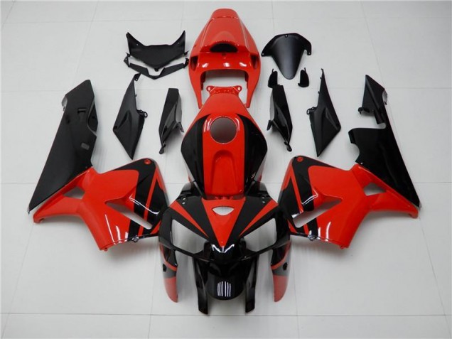 Rouge Noir Carénages Moto CBR 600 RR 2005-2006 Rouge Noir Carénages Moto CBR 600 RR 2005-2006