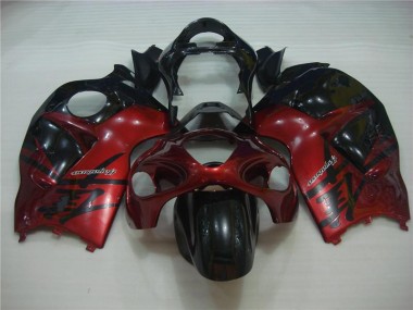 Rouge Noir Carénages Moto GSXR 1300 Hayabusa 1996-2007