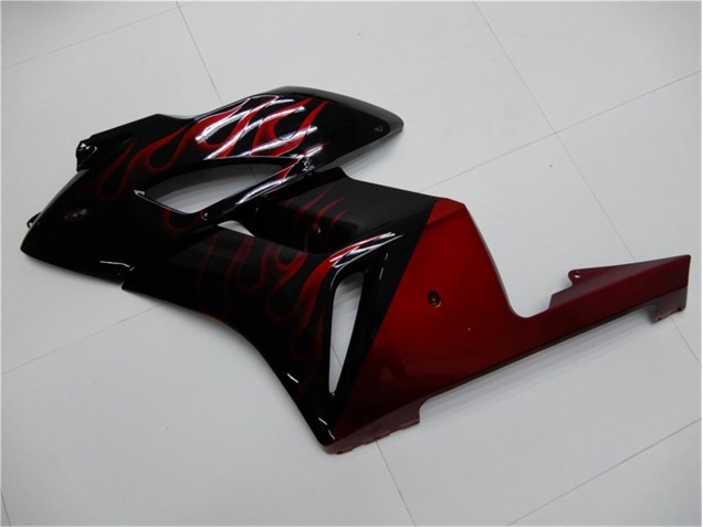 Rouge Noir Carrosserie Moto CBR 1000 RR 2004-2005 Rouge Noir Carrosserie Moto CBR 1000 RR 2004-2005