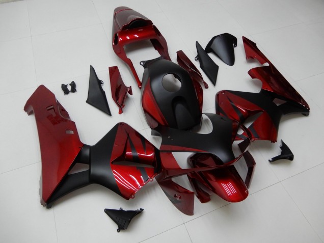 Rouge Noir Carrosserie Moto CBR 600 RR 2003-2004 Rouge Noir Carrosserie Moto CBR 600 RR 2003-2004