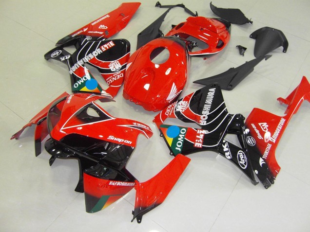 Rouge Noir Jomo Carénage Moto CBR 600 RR 2005-2006 Rouge Noir Jomo Carénage Moto CBR 600 RR 2005-2006