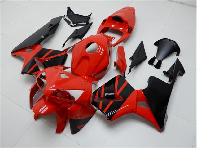 Rouge Noir Kit Carénages Motos CBR 600 RR 2005-2006 Rouge Noir Kit Carénages Motos CBR 600 RR 2005-2006