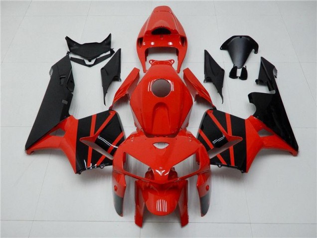 Rouge Noir Kit Carénages Motos CBR 600 RR 2005-2006 Rouge Noir Kit Carénages Motos CBR 600 RR 2005-2006