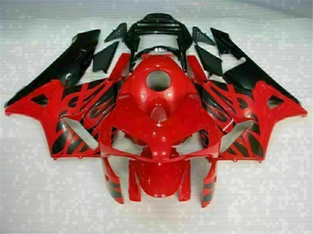 Rouge Noir Kit Carénages Motos Complet CBR 600 RR 2003-2004 Rouge Noir Kit Carénages Motos Complet CBR 600 RR 2003-2004