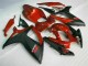 Rouge Noir Kit Carénages Motos Complet GSXR 600 / 750 K6 2006-2007