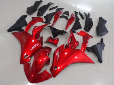 Rouge Noir Mat Carénage Moto CBR 250 RR 2011-2013