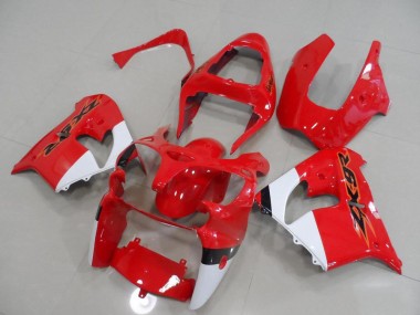 Rouge et Blanc Carénage Moto ZX9R 2000-2001