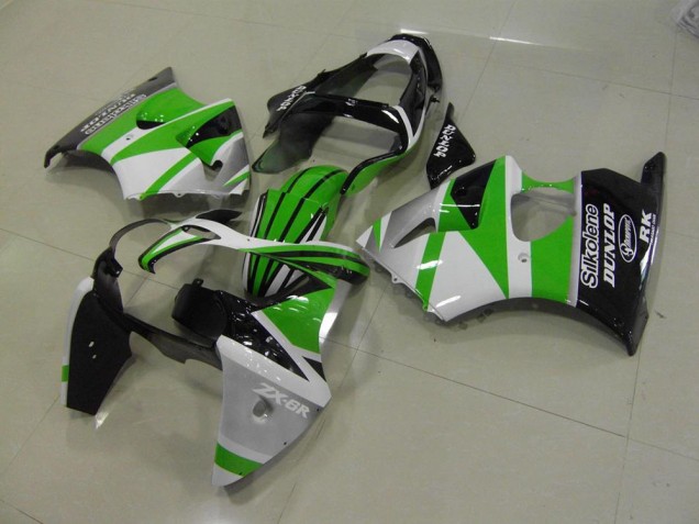 Vert Blanc Bande Carénage Moto ZX6R 2000-2002 Vert Blanc Bande Carénage Moto ZX6R 2000-2002