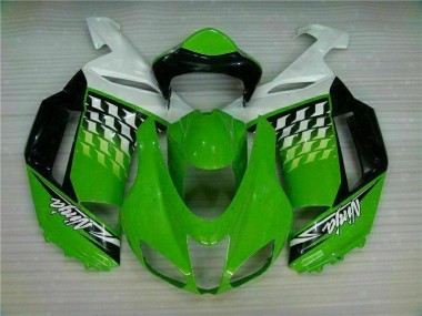Vert Blanc Ninja Carénage Moto ZX6R 2007-2008