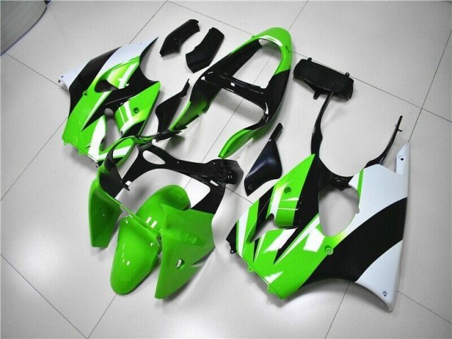 Vert Blanc Noir Carénage Moto ZX6R 2000-2002 Vert Blanc Noir Carénage Moto ZX6R 2000-2002
