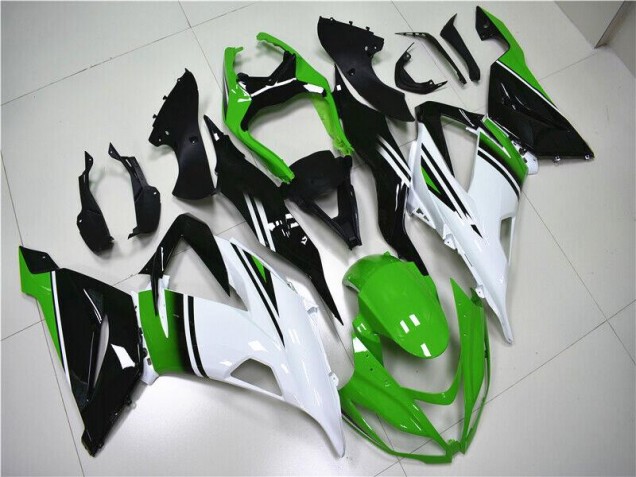 Vert Blanc Noir Carénage Moto ZX6R 2013-2018 Vert Blanc Noir Carénage Moto ZX6R 2013-2018