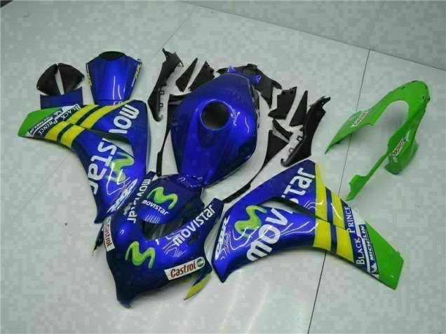 Vert Bleu Carénage Moto CBR 1000 RR 2008-2011 Vert Bleu Carénage Moto CBR 1000 RR 2008-2011