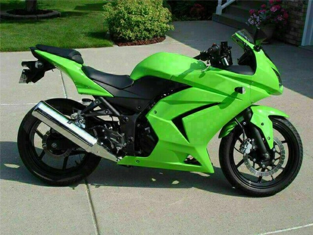 Vert Carénages Moto EX250 2008-2012 Vert Carénages Moto EX250 2008-2012