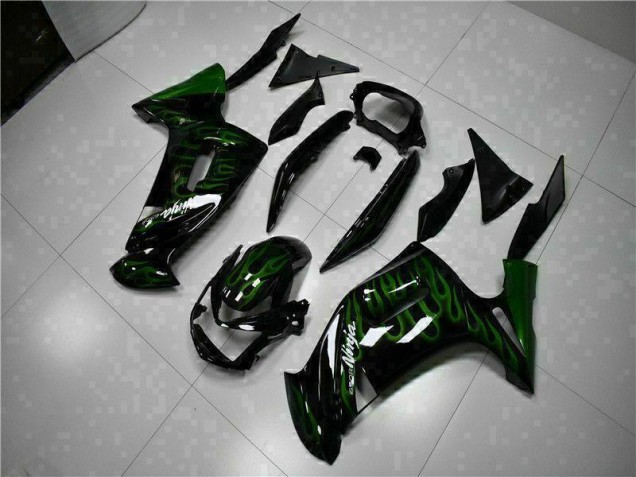 Vert Flamme Carénage Moto EX650 2006-2008
