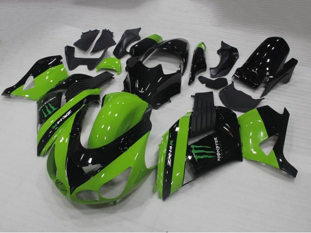 Vert Monster Carénage Moto ZX14R ZZR 1400 2006-2011 Vert Monster Carénage Moto ZX14R ZZR 1400 2006-2011