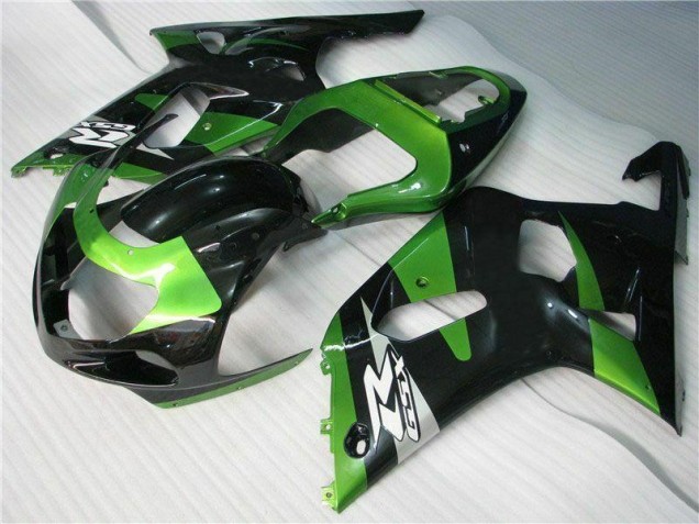 Vert Noir Carénage Moto GSXR 600 / 750 K1 K2 K3 2001-2003 Vert Noir Carénage Moto GSXR 600 / 750 K1 K2 K3 2001-2003