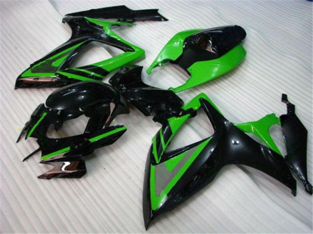 Vert Noir Carénage Moto GSXR 600 / 750 K6 2006-2007