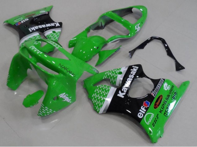 Vert Noir Carénage Moto ZX6R 1998-1999