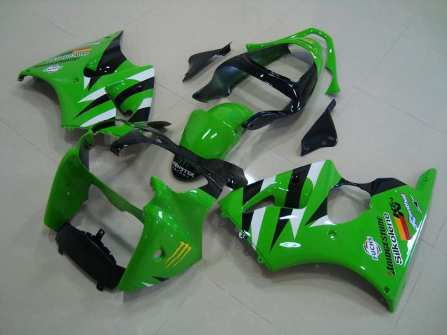 Vert Noir Carénage Moto ZX6R 2000-2002 Vert Noir Carénage Moto ZX6R 2000-2002