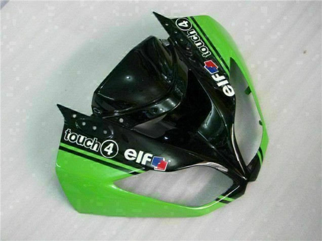 Vert Noir Carénages Moto ZX6R 2009-2012 Vert Noir Carénages Moto ZX6R 2009-2012