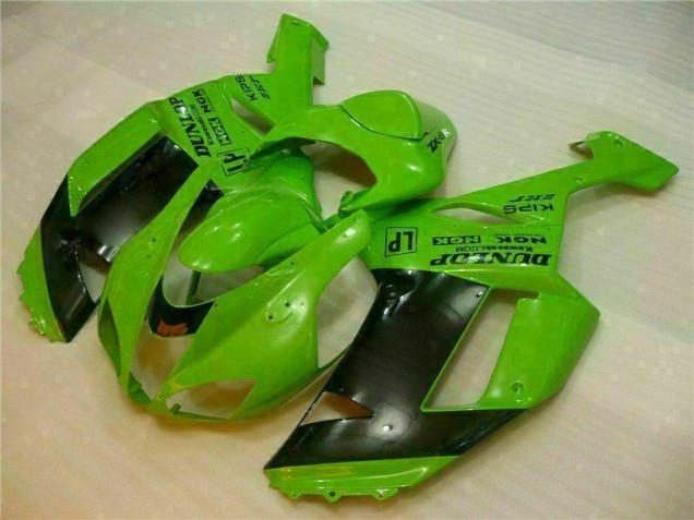 Vert Noir Dunlop Carénage Moto ZX6R 2007-2008 Vert Noir Dunlop Carénage Moto ZX6R 2007-2008
