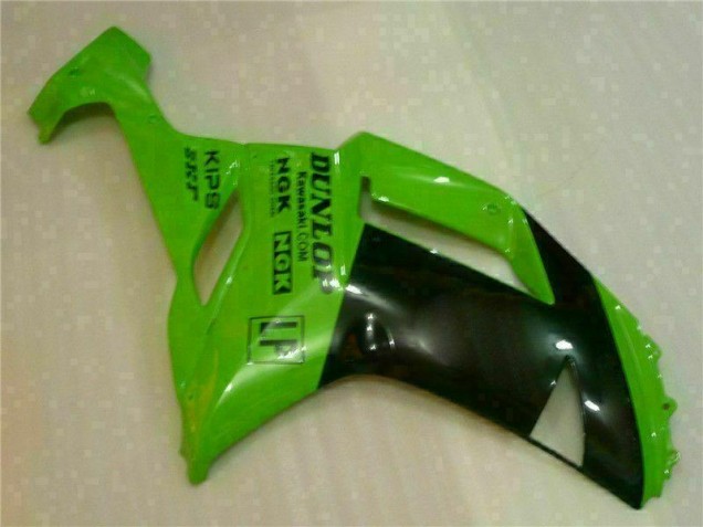 Vert Noir Dunlop Carénage Moto ZX6R 2007-2008 Vert Noir Dunlop Carénage Moto ZX6R 2007-2008