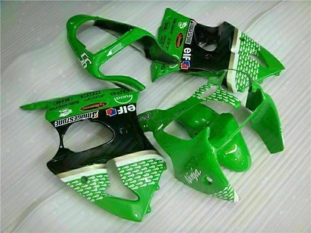 Vert Noir Kit Carénages Motos & Plastique ZX6R 2000-2002