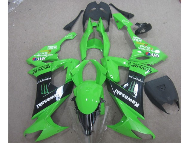 Vert Noir Monster Carénage Moto ZX10R 2008-2010