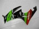 Vert Noir Rouge Carénage Moto ZX6R 2009-2012 Vert Noir Rouge Carénage Moto ZX6R 2009-2012