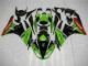 Vert Noir Rouge Carénage Moto ZX6R 2009-2012 Vert Noir Rouge Carénage Moto ZX6R 2009-2012