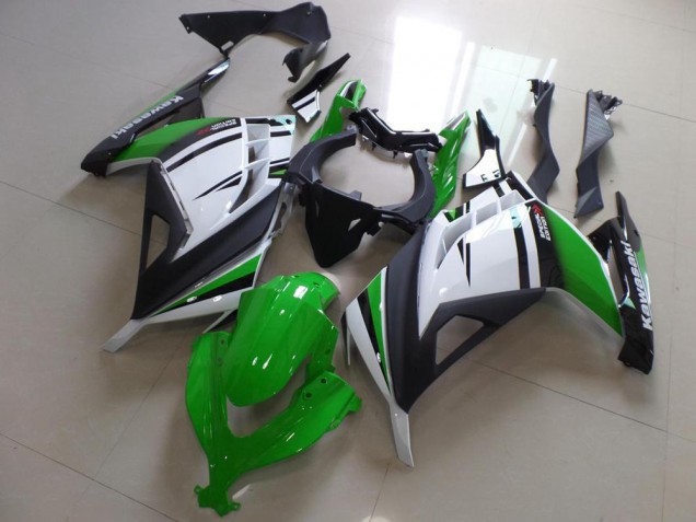 Vert Noir et Blanc Carénage Moto ZX 300R 2013-2016