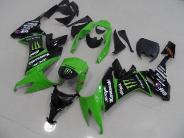 Vert et Noir Monster Carénage Moto ZX10R 2008-2010