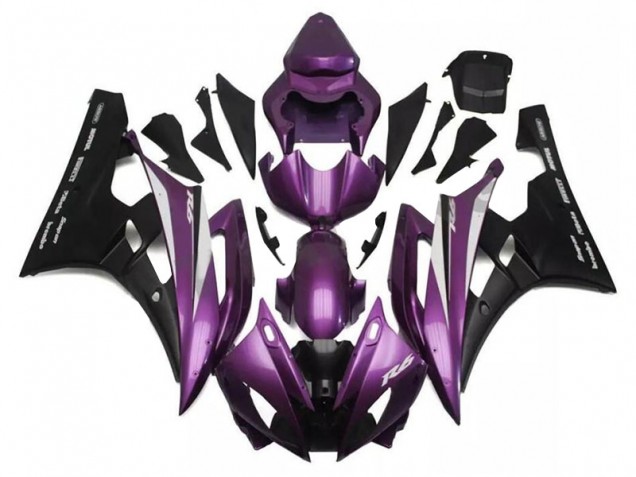 Violet Noir Carénage Moto R6 2006-2007 Violet Noir Carénage Moto R6 2006-2007