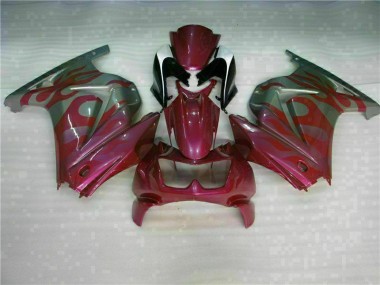 Violet Rouge Carénage Moto EX250 2008-2012
