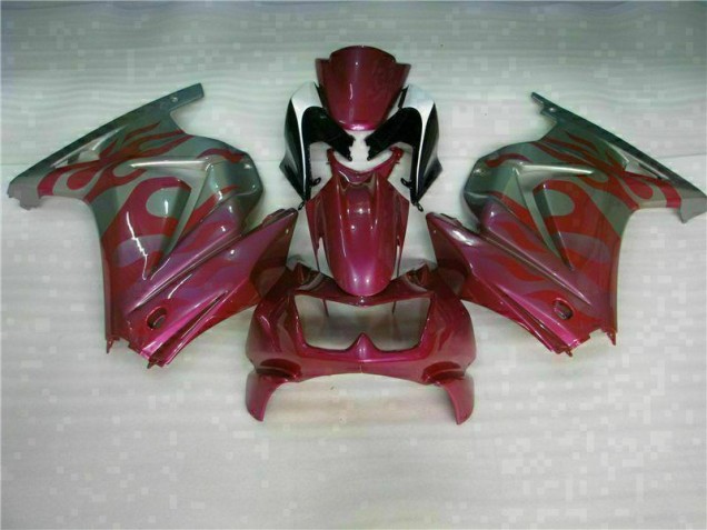 Violet Rouge Carénage Moto EX250 2008-2012